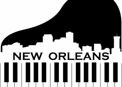New Orleans piano skyline